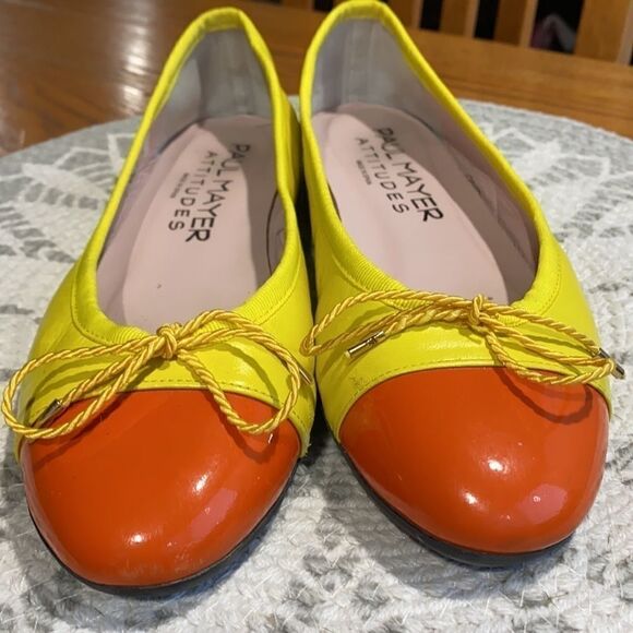 PAUL MAYER LEATHER CAP TOE FLATS SHOES A10 - Picture 7 of 10